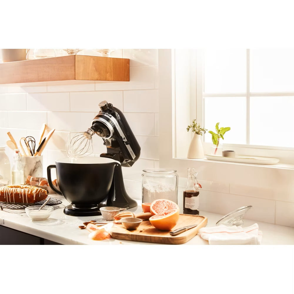 KitchenAid Planetaria Artisan con testa reclinabile 4,8L Nero Onice + Accessori