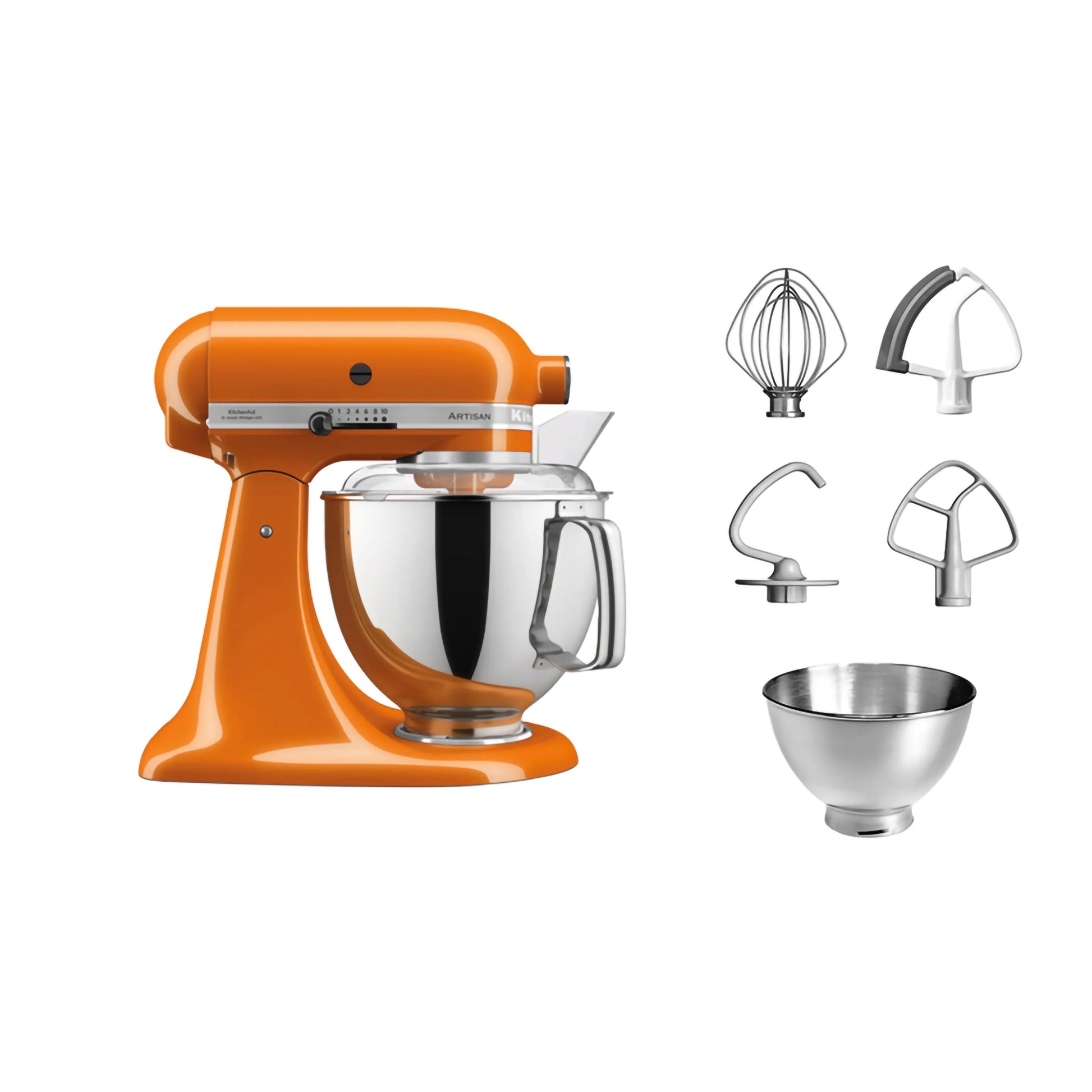KitchenAid Planetaria Artisan con testa reclinabile 4,8L Yellow + Accessori