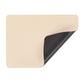 Tirolix Tovaglietta ecopelle all'americana rettangolare "Tramontana" double face nero-crema