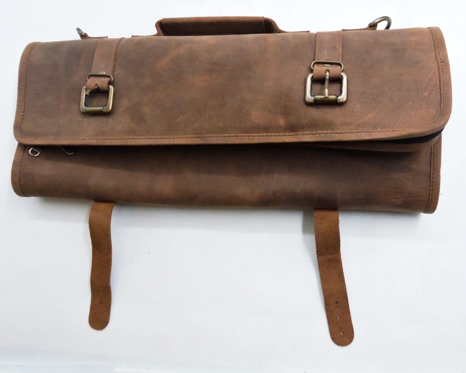 Borsa Chef in pelle 8 posti più una tasca interna con zip e tracolla.