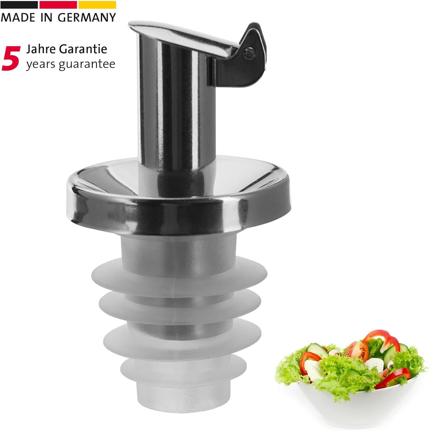 Tappo versatore salvagoccia con coperchio olio o aceto 046166