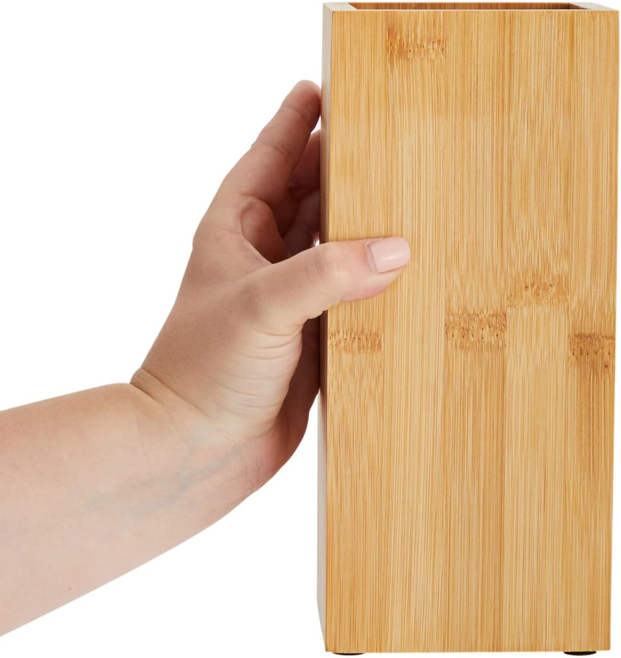 Ceppo universale con setole x coltelli 23x12x12cm bambù 5113280