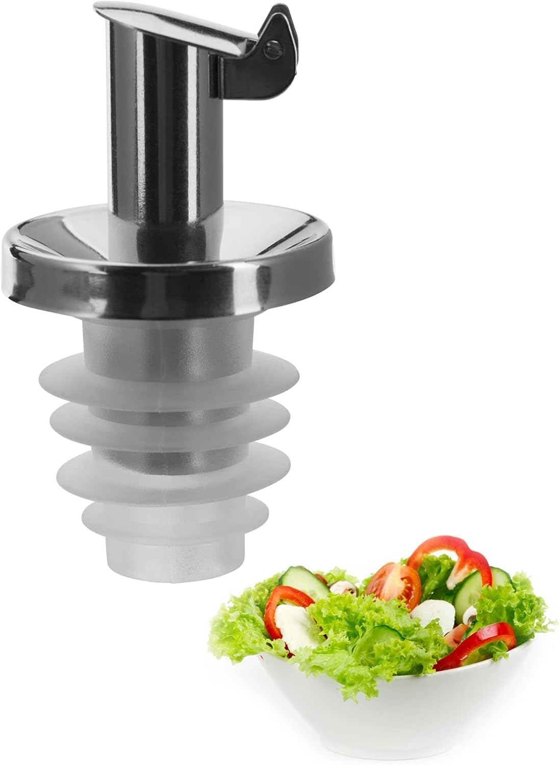 Tappo versatore salvagoccia con coperchio olio o aceto 046166
