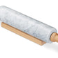 Mattarello in marmo con manico in legno girevole kg 2,18 Ø 5,9cm
