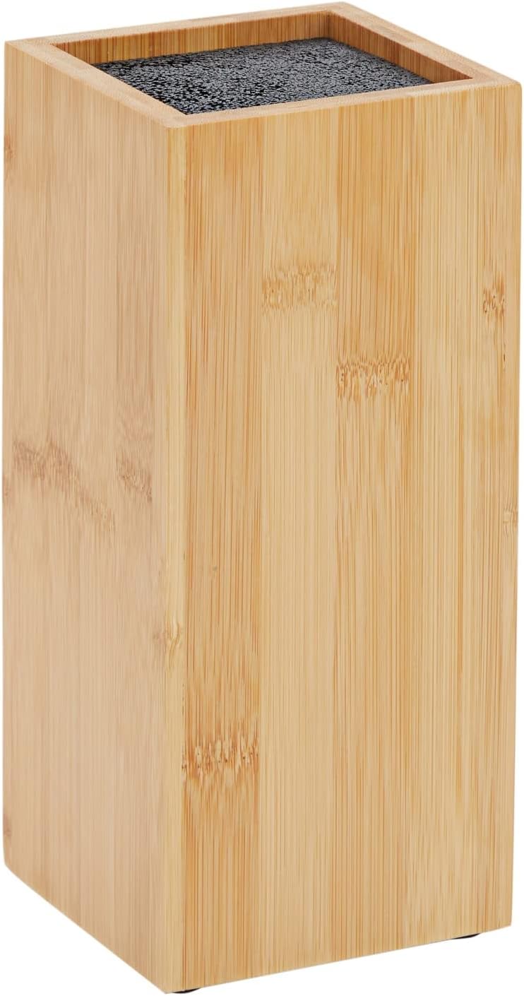 Ceppo universale con setole x coltelli 23x12x12cm bambù 5113280