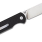 QSP coltello serramanico lama 82 mm in D2 impugnatura G10 nero G-10 QS102-A