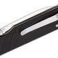 QSP coltello serramanico lama 82 mm in D2 impugnatura G10 nero G-10 QS102-A