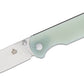 QSP coltello serramanico Parrot lama 82 mm in D2 impugnatura in G-10 QS102-C giada