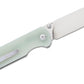QSP coltello serramanico Parrot lama 82 mm in D2 impugnatura in G-10 QS102-C giada