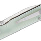 QSP coltello serramanico Parrot lama 82 mm in D2 impugnatura in G-10 QS102-C giada
