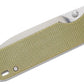 QSP coltello serramanico lama 82 mm in acciaio D2 manico micarta QS102-A