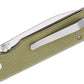 QSP coltello serramanico lama 82 mm in acciaio D2 manico micarta QS102-A