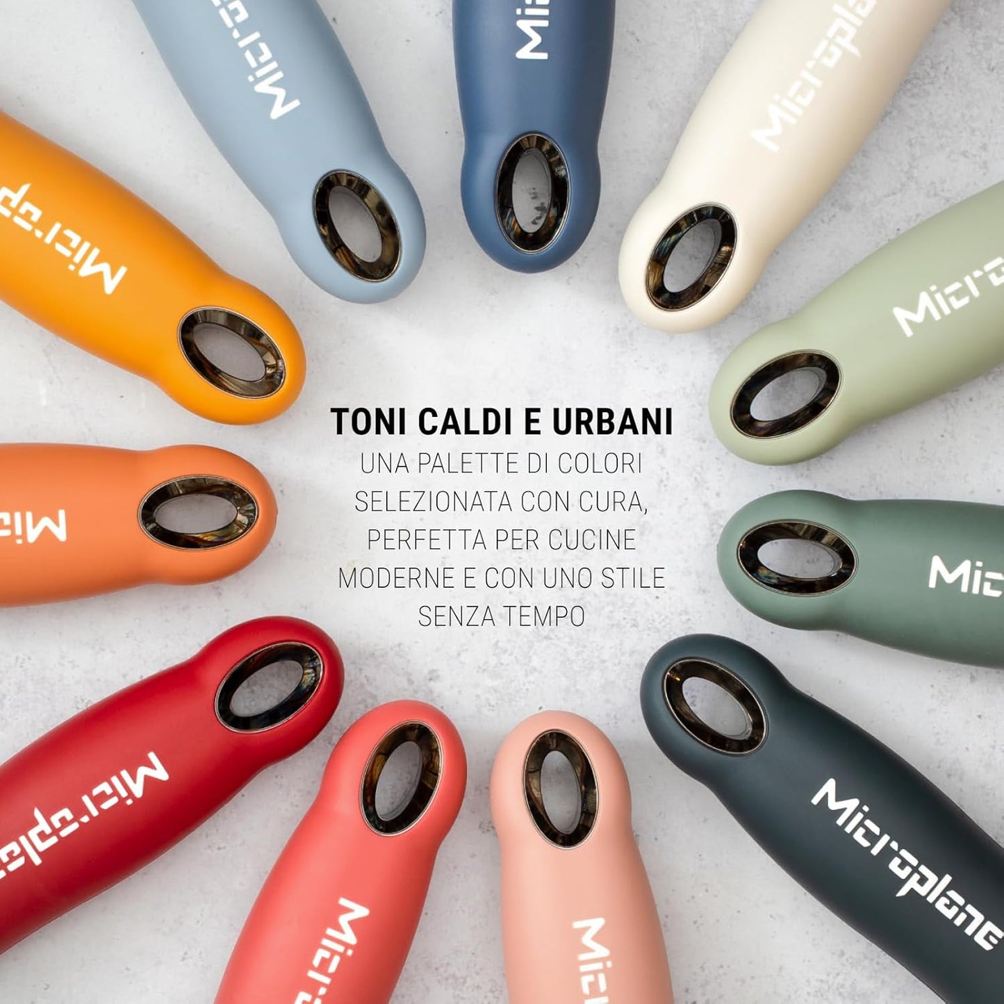 Microplane grattugia zester avorio adatta per scorze d'agrumi, formaggi duri, zenzero, cioccolata, spezie 46323E