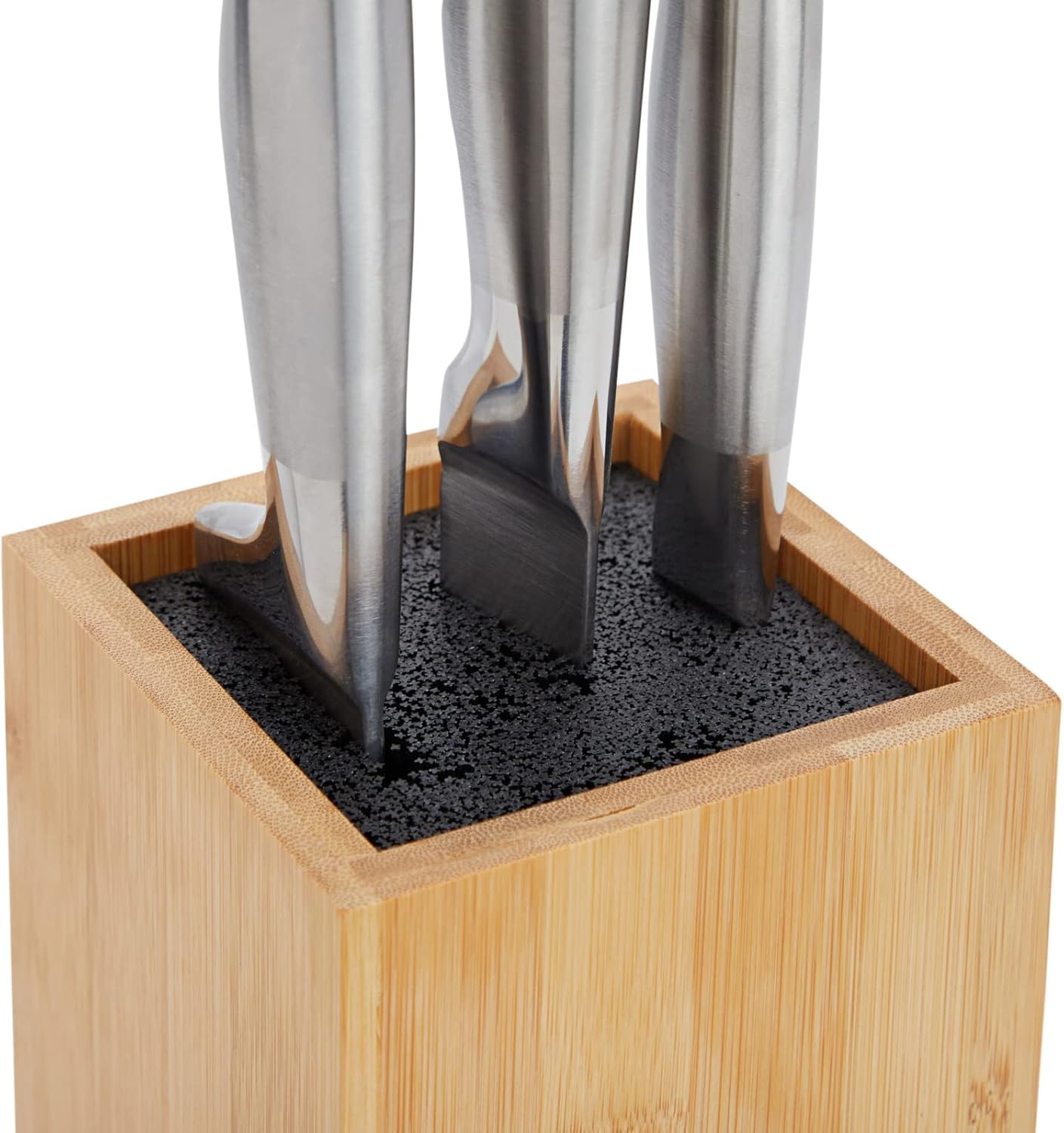 Ceppo universale con setole x coltelli 23x12x12cm bambù 5113280