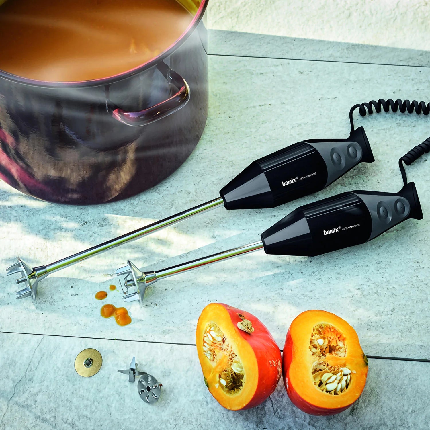 Bamix Gastro PRO-3 nero 350 W - minipimer frullatore a immersione - Garanzia a vita sul motore.