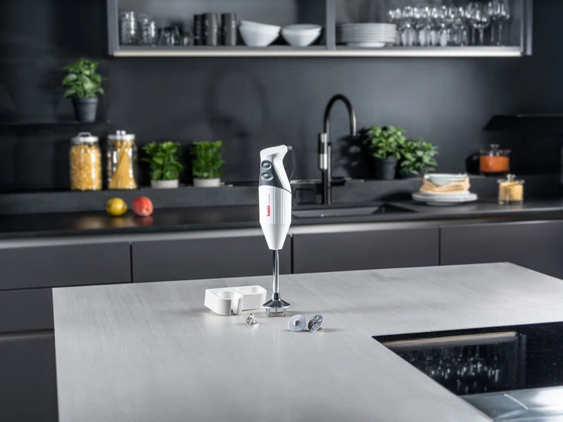 Bamix Mono G200-Gastro Pro-1 - Frullatore ad Immersione Bianco-grigio chiaro