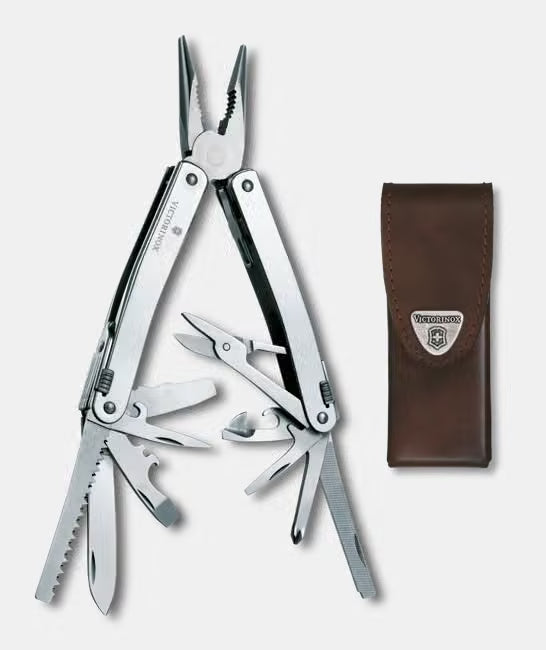 Victorinox Swiss Tool Spirit X con fodero in pelle V-3.02 24.L