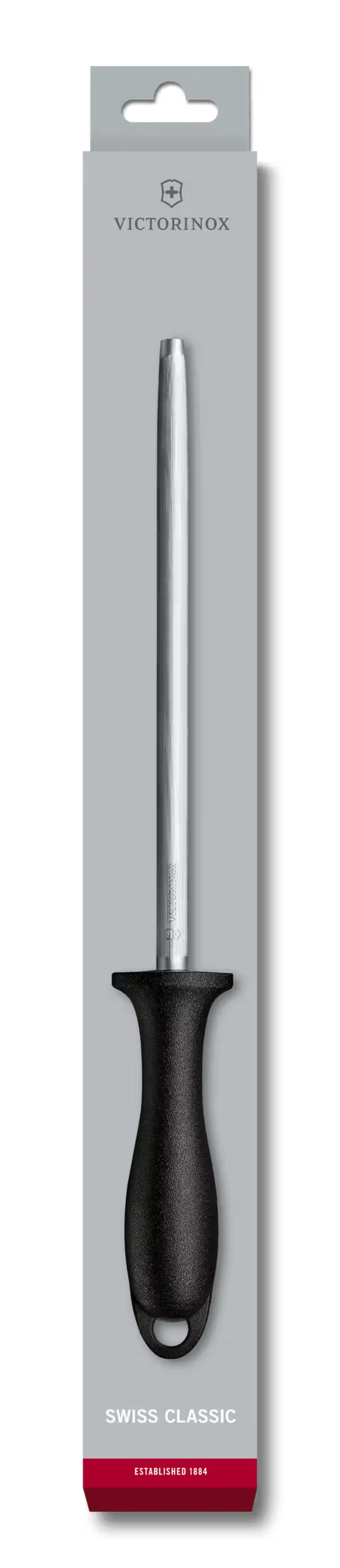 Victorinox Acciaino Swiss Classic 20 cm tondo per coltelli fino a 65 HRC manico nero 7.8014