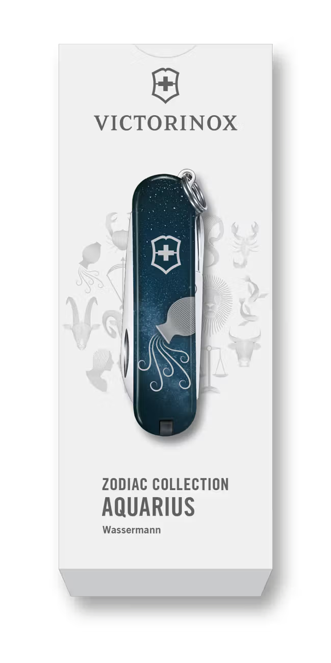 Victorinox Classic SD coltello multiuso portachiavi Segni zodiacali Acquario 0.6223.2AQU