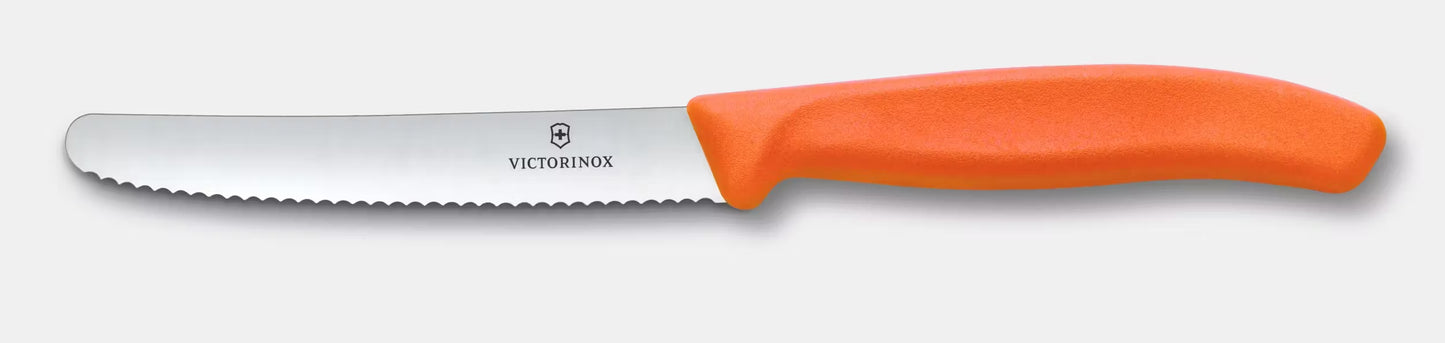 Victorinox Coltello tavola ondulato manico arancione 6.7839.C1