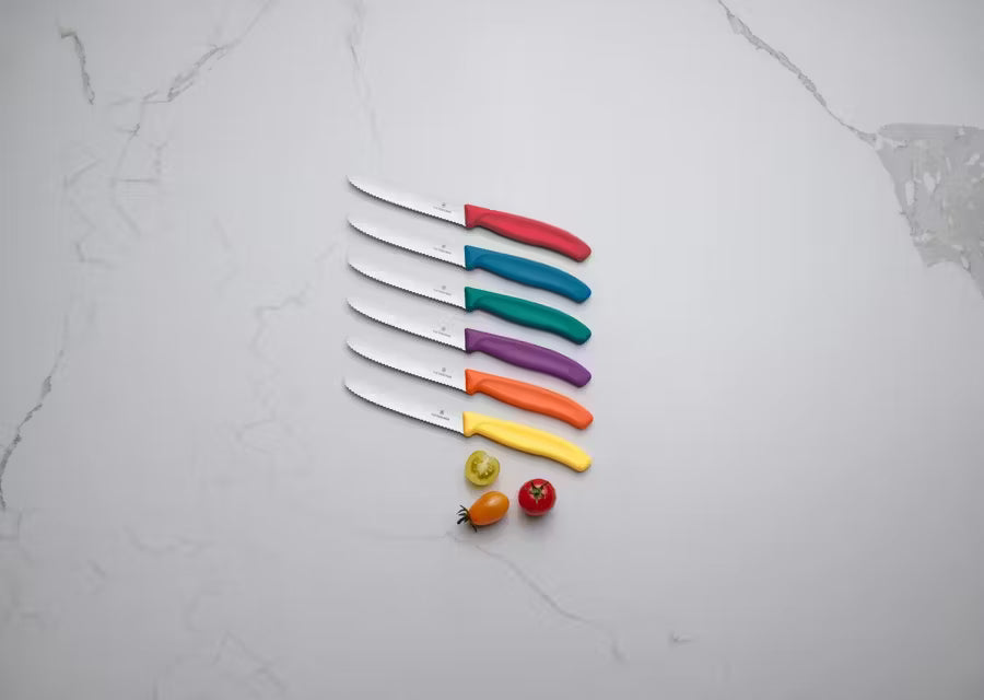 Victorinox Coltello tavola ondulato manico arancione 6.7839.C1