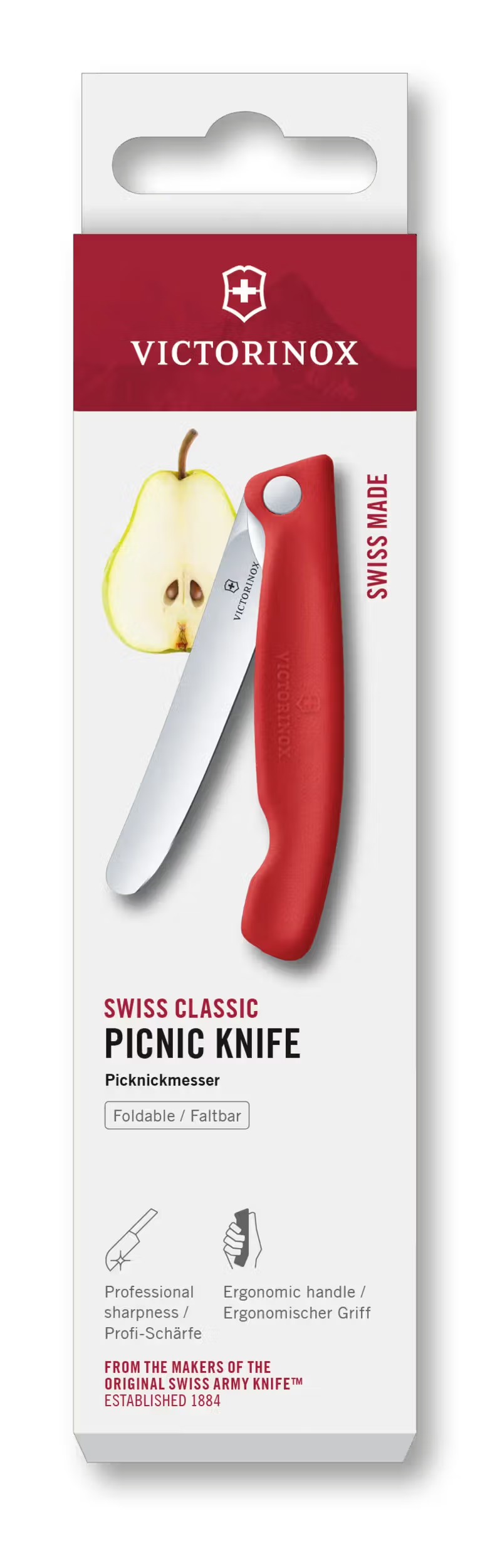 Victorinox Coltello tavola ondulato pieghevole Rosso 6.7831.FC1