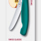 Victorinox Coltello pieghevole da picnic Swiss Classic ondulato verde in blister 6.7834.FC1