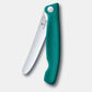 Victorinox Coltello pieghevole da picnic Swiss Classic ondulato verde in blister 6.7834.FC1