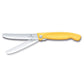Victorinox Coltello pieghevole da picnic Swiss Classic ondulato giallo in blister 6.7838.FC1
