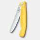 Victorinox Coltello pieghevole da picnic Swiss Classic ondulato giallo in blister 6.7838.FC1