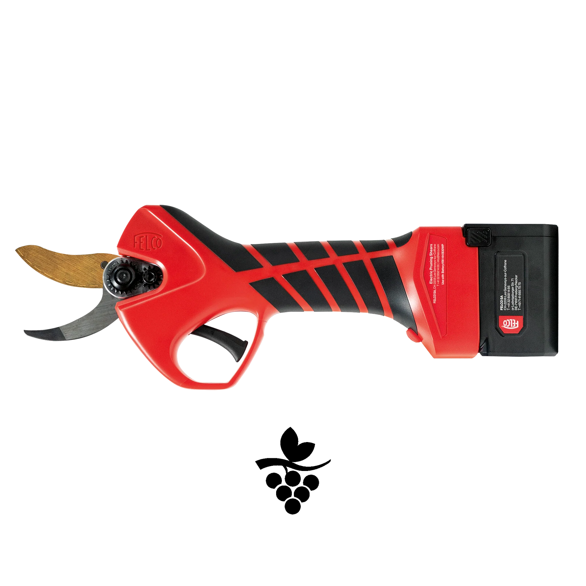 Felco 834V cesoia elettrica a batteria progettata per una potatura precisa del vigneto in sicurezza e con meno fatica e prodotta in Svizzera