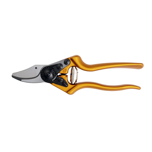 FELCO 6 Electric Arancione + 910 Fodero in vero cuoio