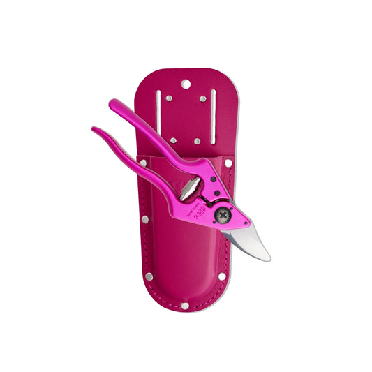 FELCO 6 Electric Rosa +910 Fodero in vero cuoio