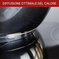 Lagostina Euforia Set di Pentole Induzione, Gas e Forno in Acciaio Inox 18/10, 11 Pezzi, Fondo Lagoseal Plus, Batteria di Pentole con 4 Casseruole, 2 Pentole, Bollilatte, 4 Coperchi