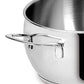 Lagostina Euforia Set di Pentole Induzione, Gas e Forno in Acciaio Inox 18/10, 11 Pezzi, Fondo Lagoseal Plus, Batteria di Pentole con 4 Casseruole, 2 Pentole, Bollilatte, 4 Coperchi