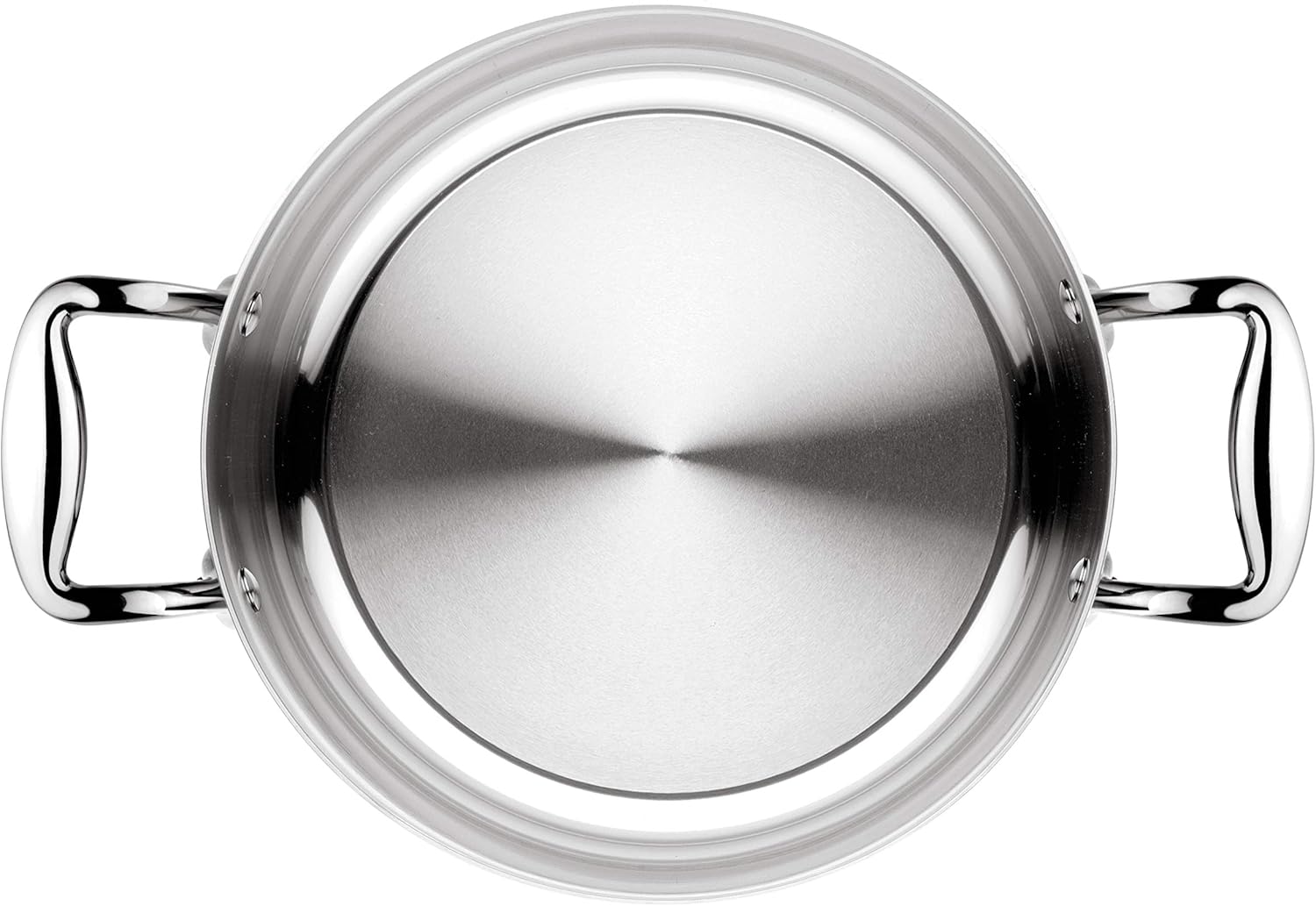 Lagostina Accademia Lagofusion Pentola con 2 Maniglie e Coperchio in Acciaio Inossidabile 20 cm (4,2 l) con coperchio adatta a tutti i piani cottura compresa induzione