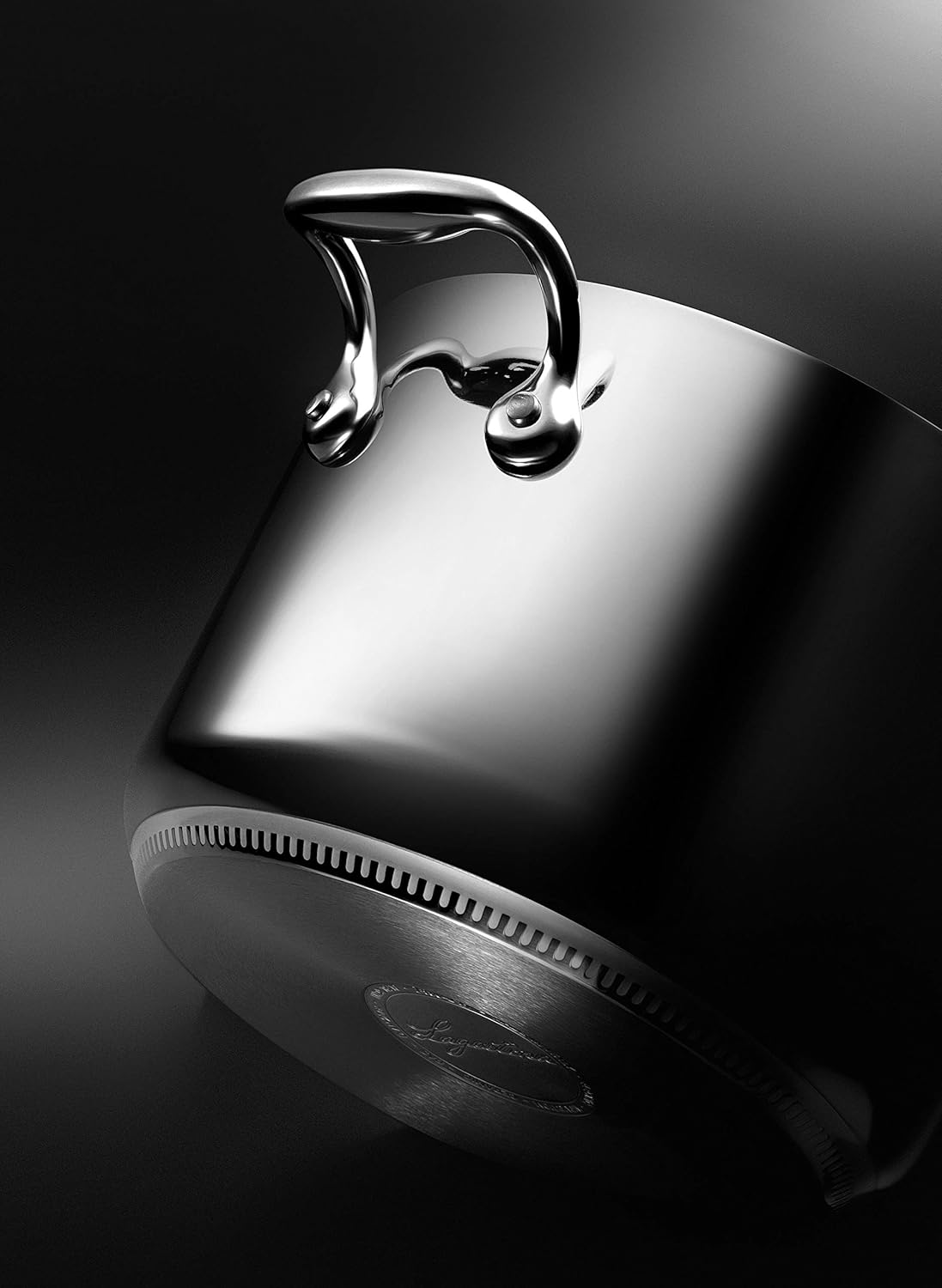 Lagostina Accademia Lagofusion Pentola con 2 Maniglie e Coperchio in Acciaio Inossidabile 22 cm (5,39 l) con coperchio adatta a tutti i piani cottura compresa induzione