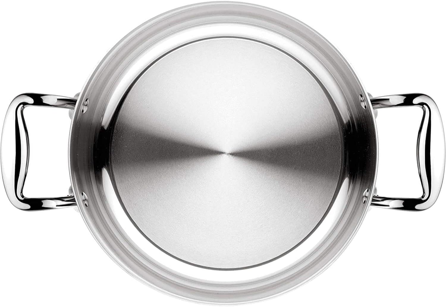 Lagostina Accademia Lagofusion Casseruola Fonda con 2 Maniglie e Coperchio Acciaio Inossidabile 24 cm