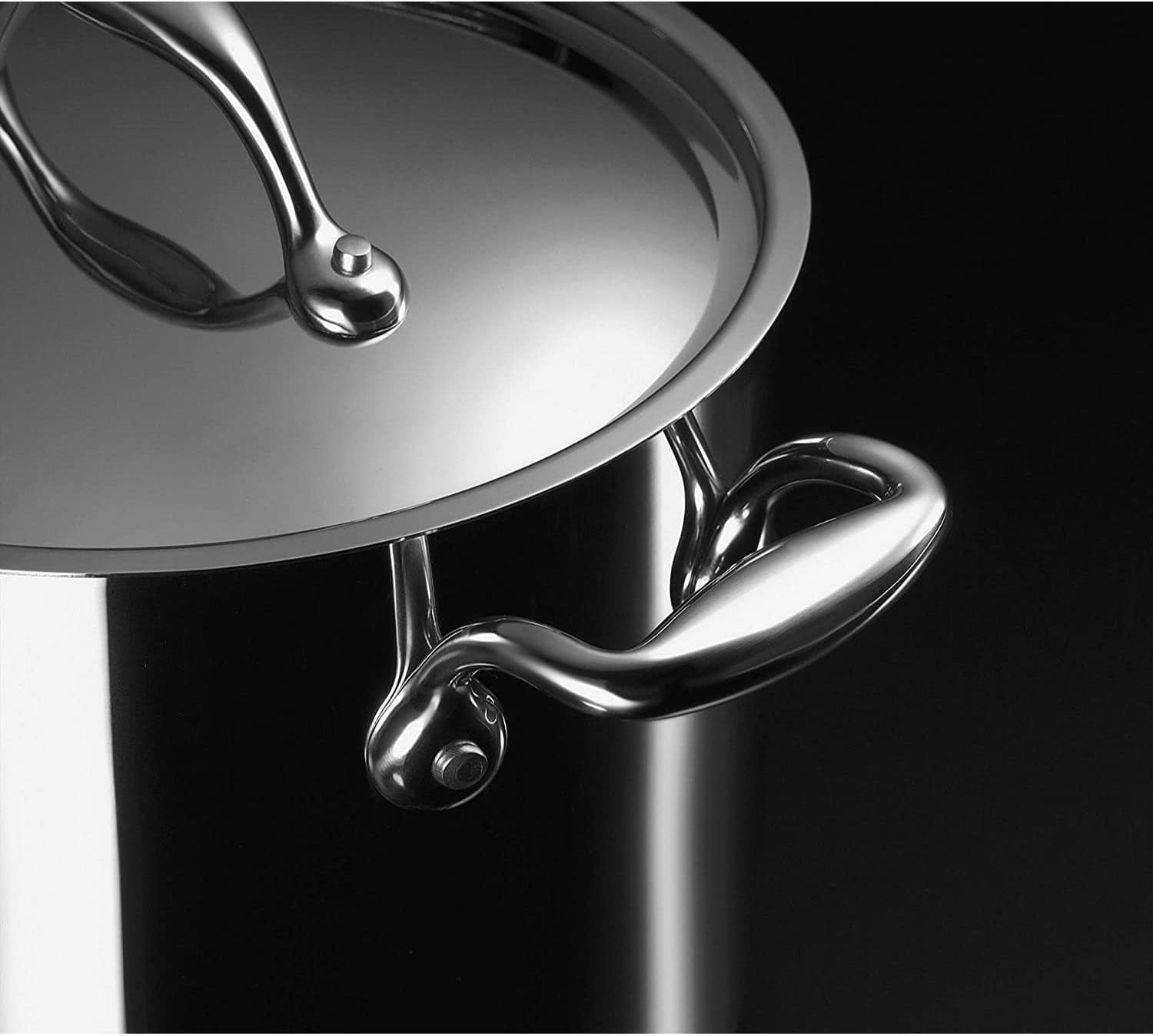 Lagostina Accademia Lagofusion Casseruola Fonda con 2 Maniglie e Coperchio Acciaio Inossidabile 24 cm