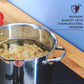 Lagostina Smart Set di Pentole Induzione, Gas e Forno in Acciaio Inox 18/10, 9 Pezzi, Fondo Lagoseal Plus Triplo Strato