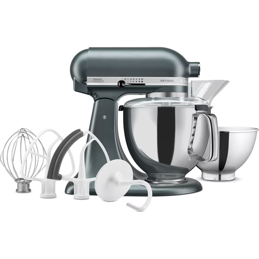 KitchenAid Planetaria Artisan con testa reclinabile 4,8L Ginepro + Accessori
