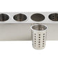 Eva scola posate 4 scomparti estraibili acciaio inossidabile 51x16x18cm