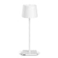 Luminart Lampada portatile a Led ricaricabile, accensione e regolazione luce touch, in alluminio bianco