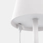 Luminart Lampada portatile a Led ricaricabile, accensione e regolazione luce touch, in alluminio bianco