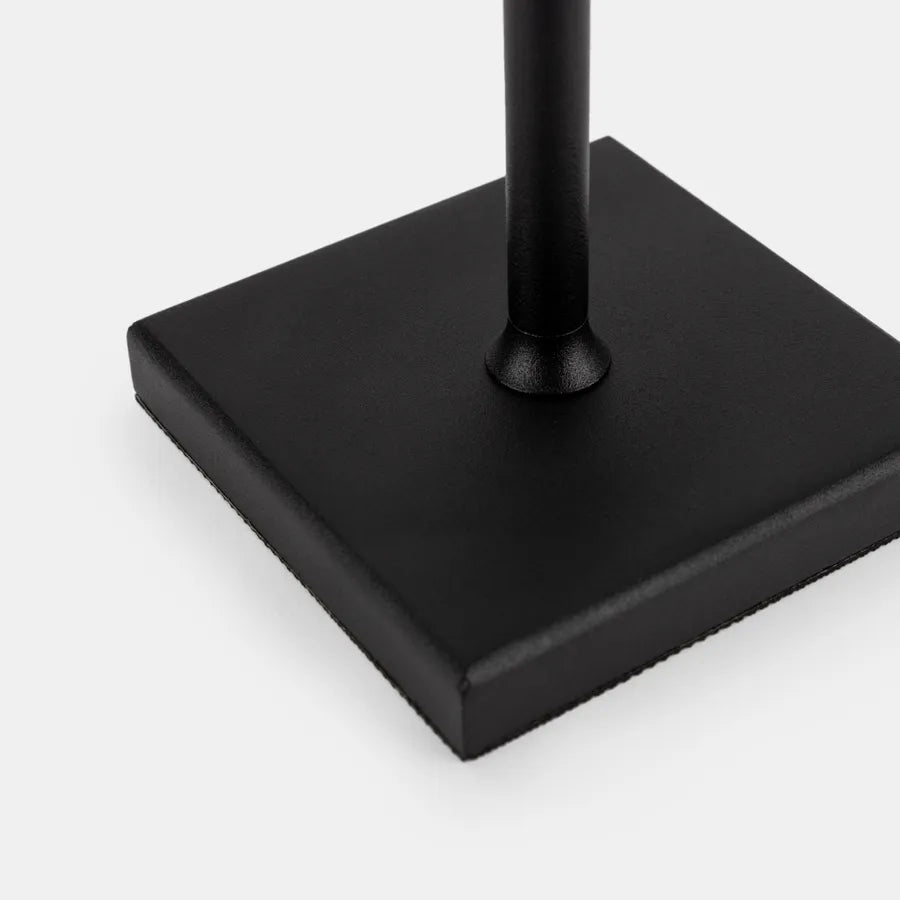 Luminart Lampada portatile a Led ricaricabile, accensione e regolazione luce touch, in alluminio nero