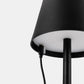 Luminart Lampada portatile a Led ricaricabile, accensione e regolazione luce touch, in alluminio nero