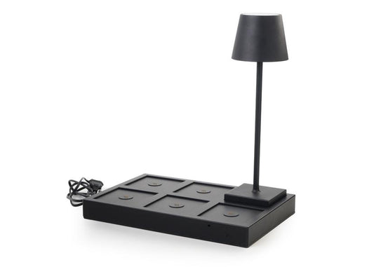 Luminart base per ricaricare 6 lampade led da tavolo