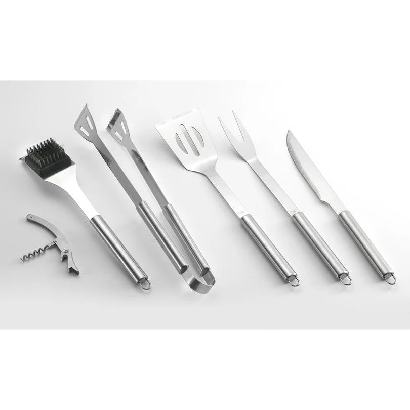 Ompagrill Set valigetta in alluminio con sei attrezzi per Barbecue