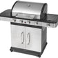 Ompagrill Barbecue a gas GPL Prime Indianapolis 5 Titanium con fornello e piastra coperchio con termometro