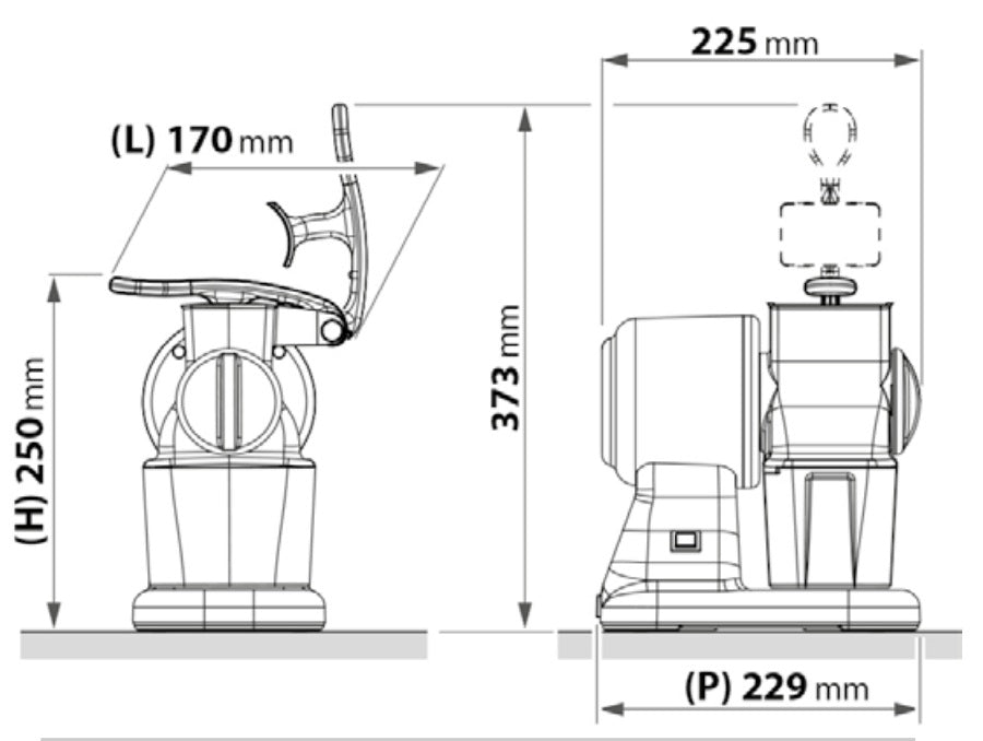 Artus grattugia elettrica GM-150